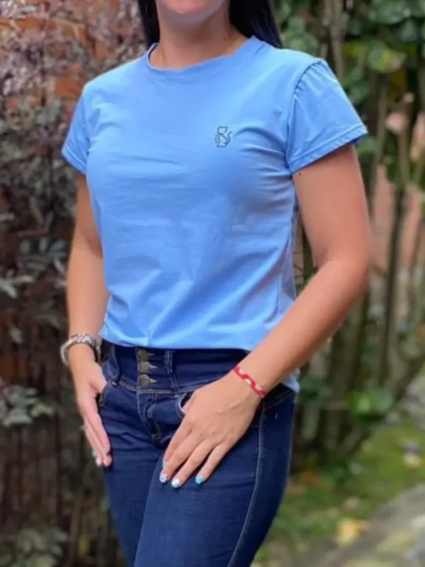 Azul_ML4 Imagen modelo de camiseta
