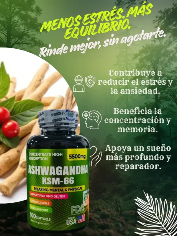 Beneficios_Ashwagandha Imagen del producto con los beneficios de la Ashwagandha