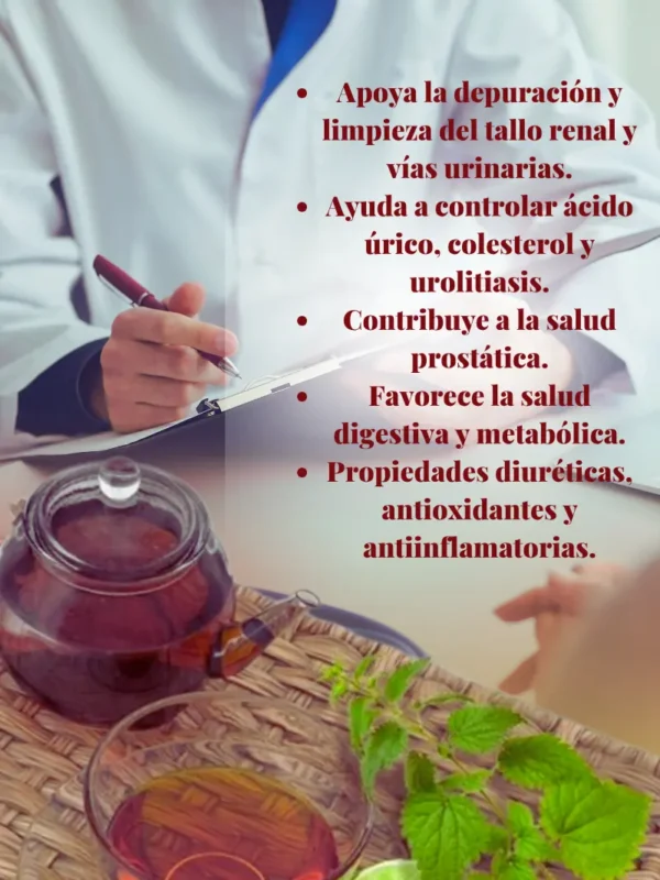 Imagen de fondo doctor y producto natural mostrando los beneficios de Viarinta