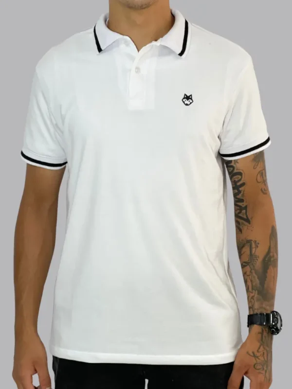 Blanco_J2 Camiseta Polo Jerarquía J2