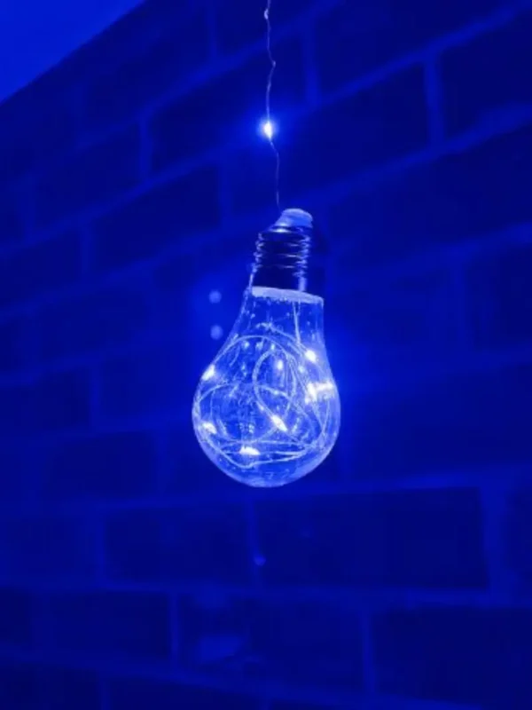 Bombillo_Microled_Azul Imagen bombillo de cortina de luces micro led