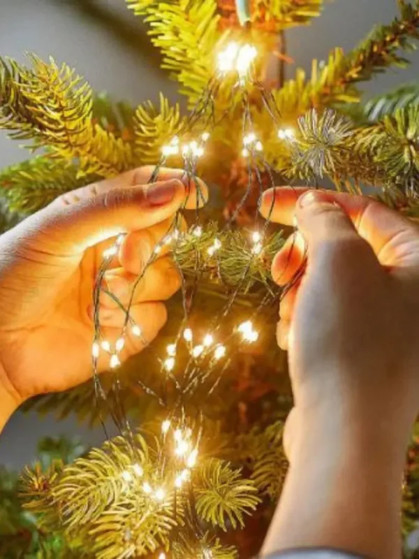 Línea Cascada Micro LED Árbol 400 Luces 200 cm