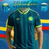 Camiseta Selección Colombia Azul Visitante Mujer y Hombre Encauchetada 1.1