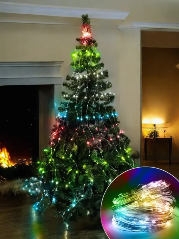 Línea Cascada Micro LED Árbol 400 Luces 200 cm