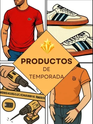 Imagen mostrando póster productos de temporada