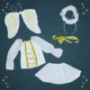 Contenido_Disfraz_Angel Disfraz de Ángel Blanco Niña