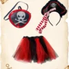 Contenido_Disfraz_Rojo_Pirata Imagen de los componentes del disfraz