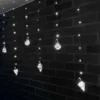Cortina_Microled_Blanco Imagen de la cortina de luces micro led bombillos diamantes