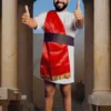 Disfraz_Dios_Griego_Adulto Imagen adulto con disfraz del personaje