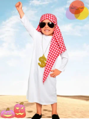 Disfraz_Jeque_Arabe_Niño Imagen niño con disfraz del personaje