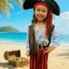 Disfraz_Pirata_Niña Imagen niña con disfraz del personaje