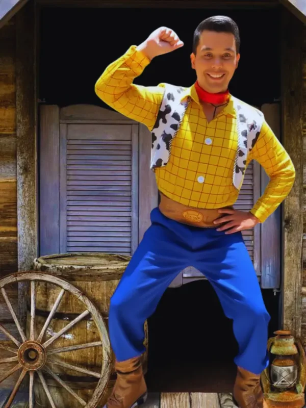 Disfraz_Woody_Adulto Disfraz Niño y Adulto Vaquero Woody