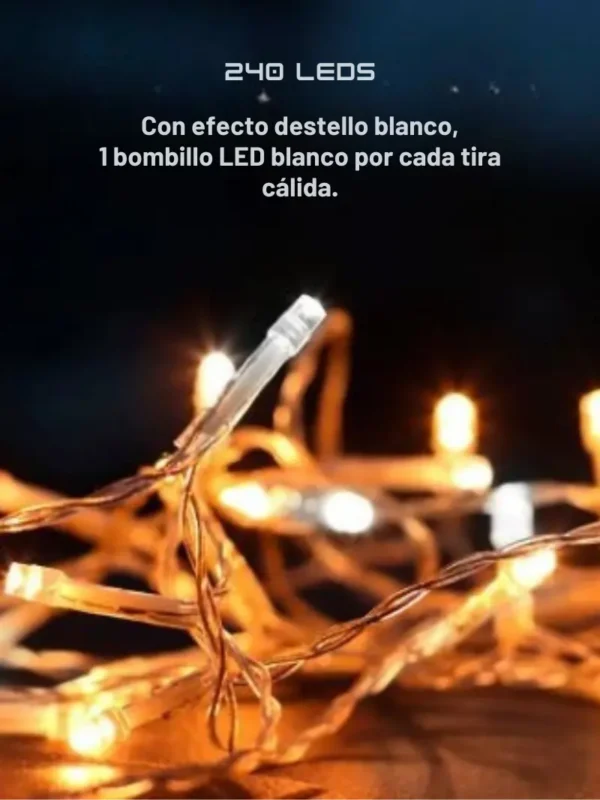 Efecto_Cortina_240_1330B Imagen efecto luces led cálido