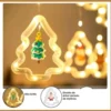 Cortina Intercalada Arboles Luces Led 3M