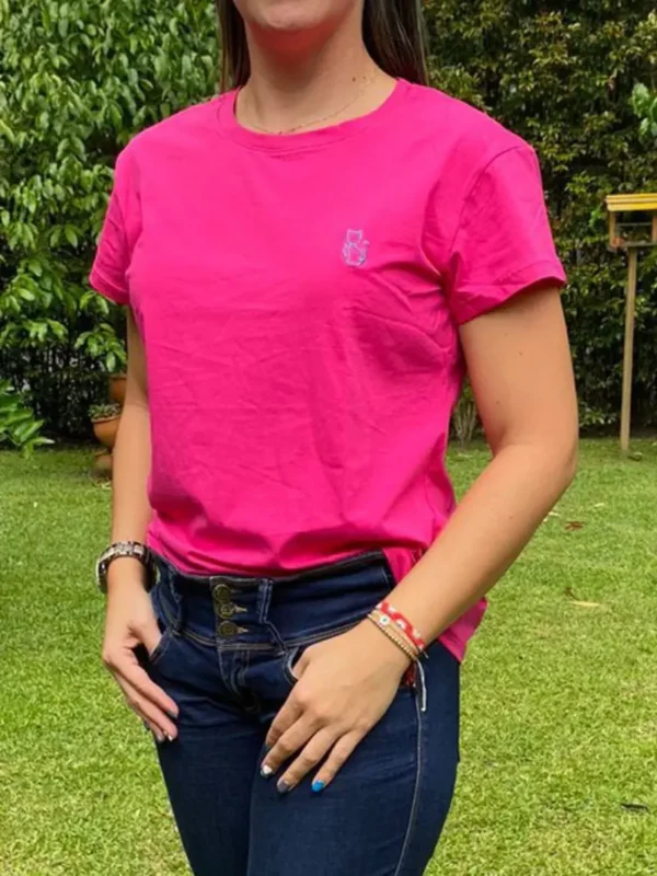 Fucsia_ML4 Imagen modelo de camiseta