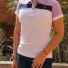 Lila Blanco MLE7 Camiseta Polo Dama MLE7
