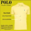 Imagen que muestra medidas camiseta polo Ralph Lauren