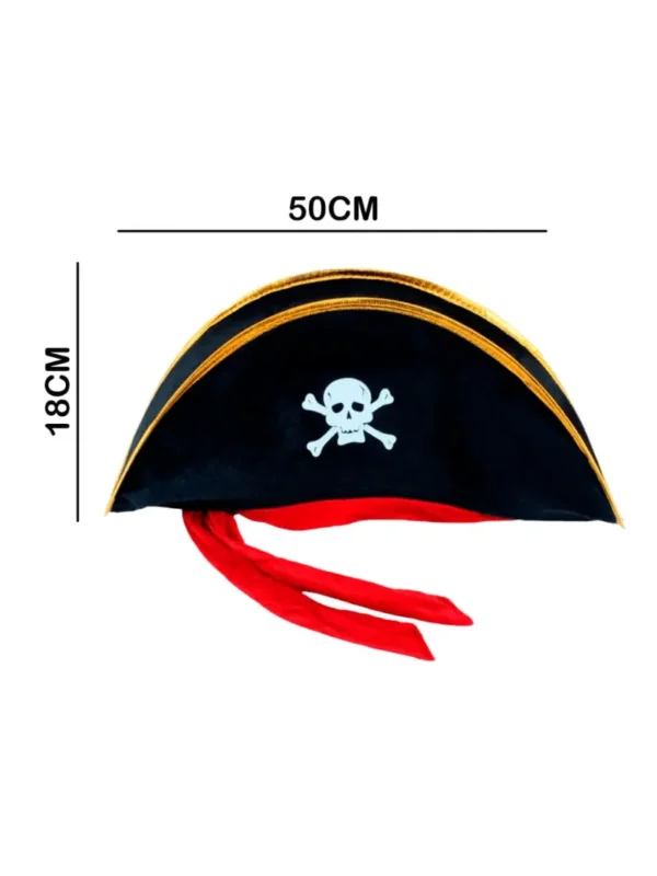 Medidas_Sombrero_Adulto Sombrero Pirata Niño y Adulto