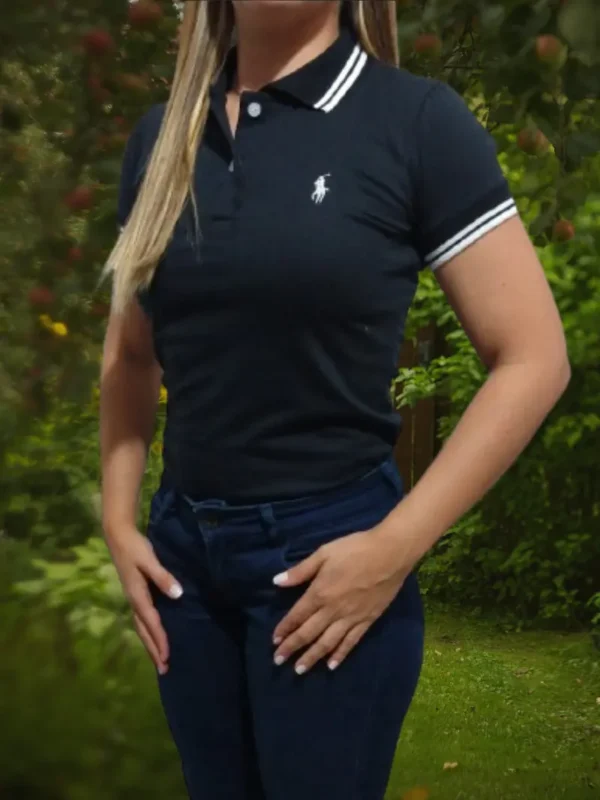 Negro_Ref_1 Camiseta Polo Dama Ref 1.1
