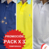 Anuncio promoción pack x 3 camisetas polo