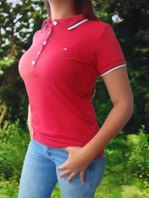 Roja_MLE5 Camiseta Polo Dama MLE5