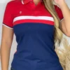 Rojo Azul MLE7 Imagen modelo de camiseta