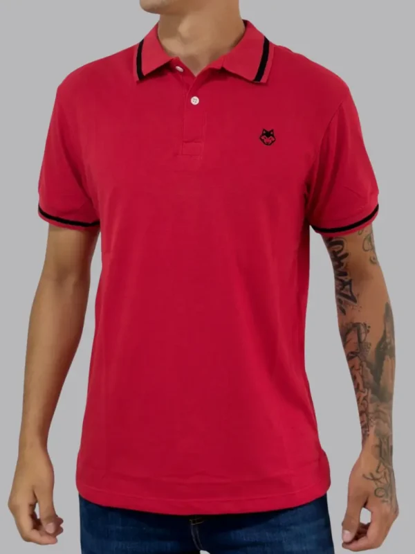 Fotografía de modelo con camiseta polo