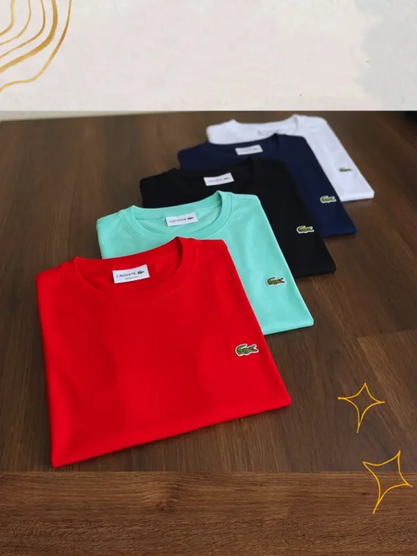 Camiseta Cuello Redondo Tipo LaCoste