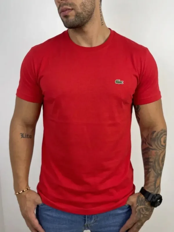 Camiseta Cuello Redondo Tipo LaCoste
