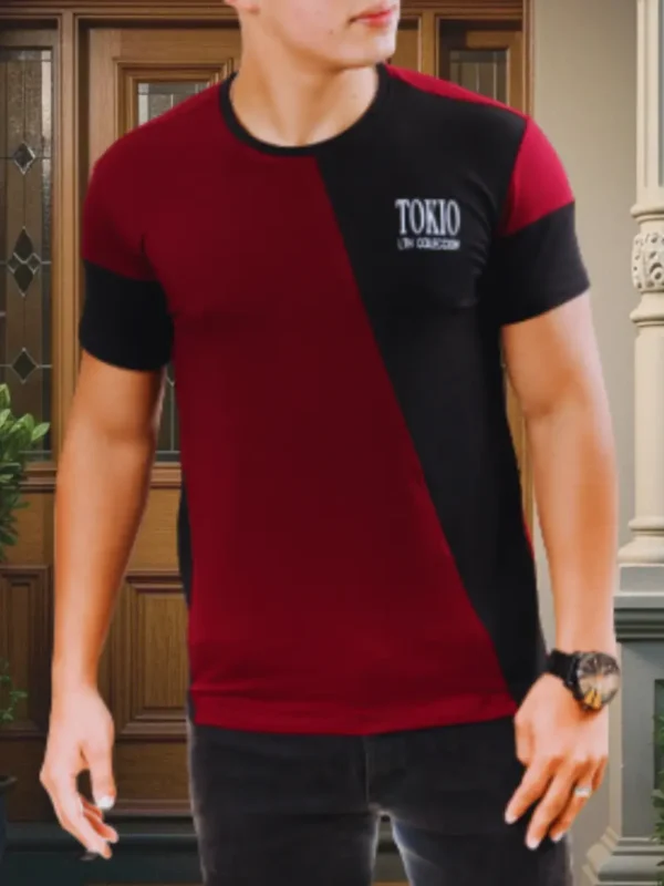 T_Vino_Tinto_Negro Camiseta Urban T-shirt Caballero